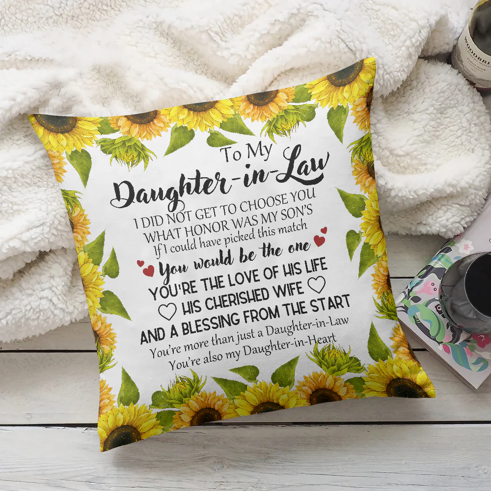 To My Daughter-In-Law, You Would Be The One - Canvas Pillow - Gifts for Daughter in law