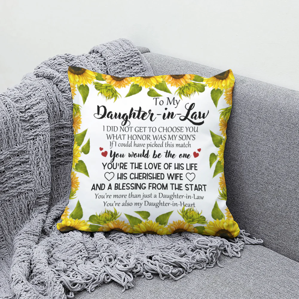 To My Daughter-In-Law, You Would Be The One - Canvas Pillow - Gifts for Daughter in law - Image 2