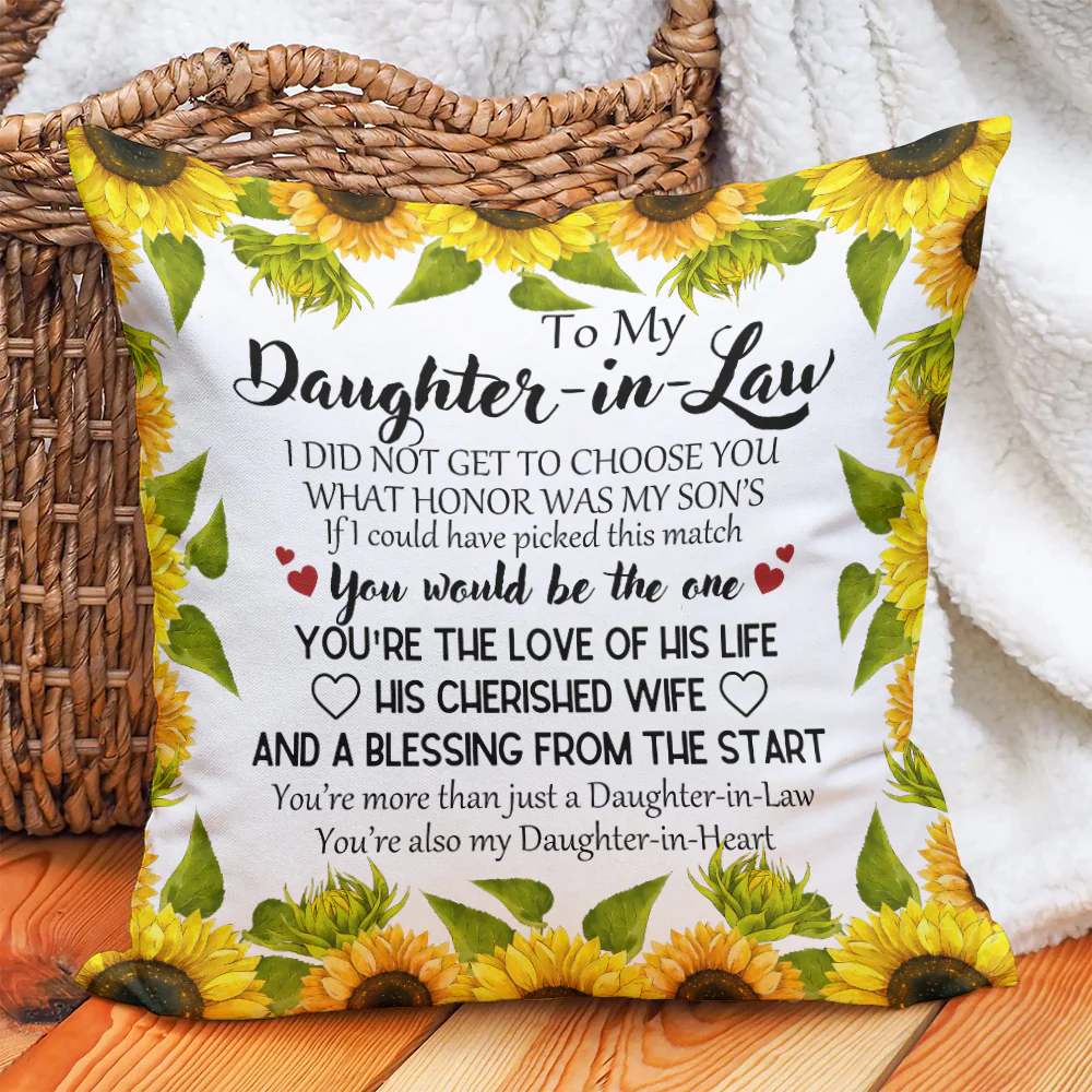 To My Daughter-In-Law, You Would Be The One - Canvas Pillow - Gifts for Daughter in law - Image 3