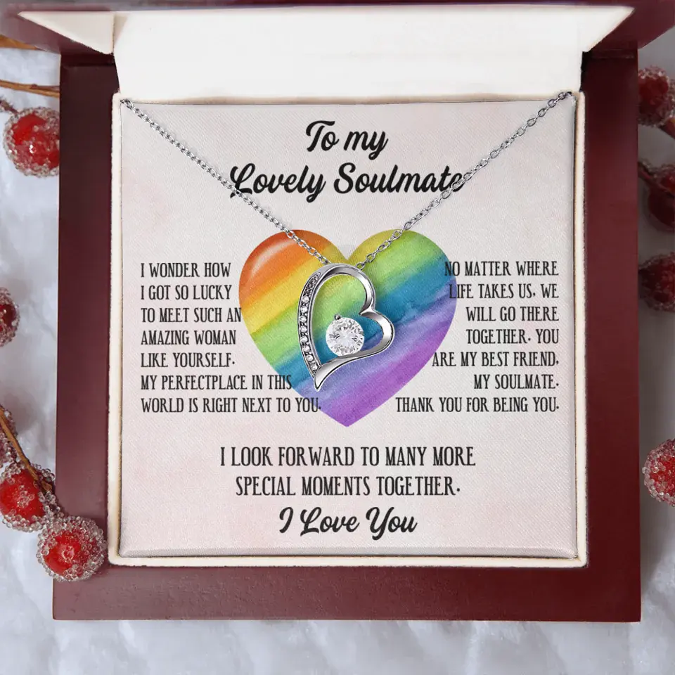 To My Lovely Soulmate I Love You Personalized Necklace - Image 25