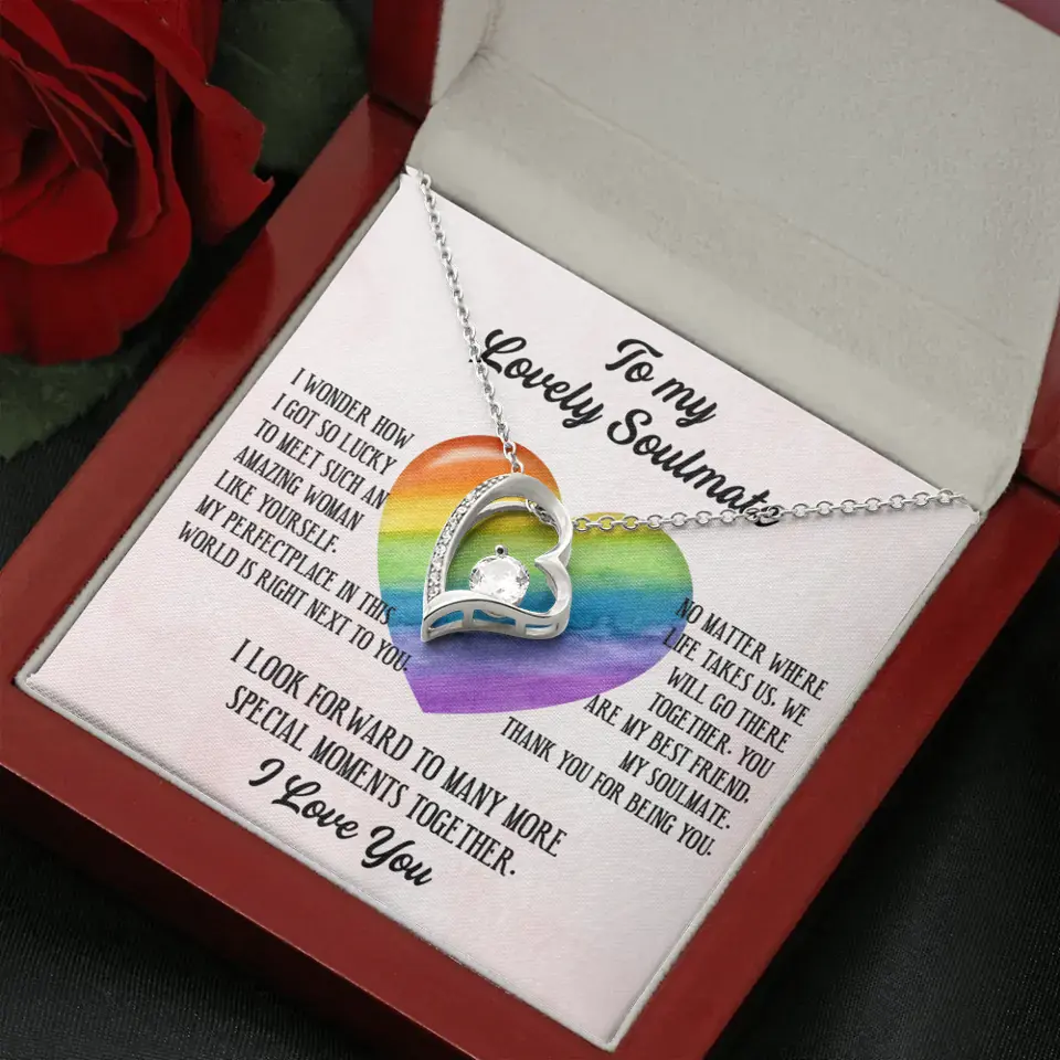 To My Lovely Soulmate I Love You Personalized Necklace - Image 30