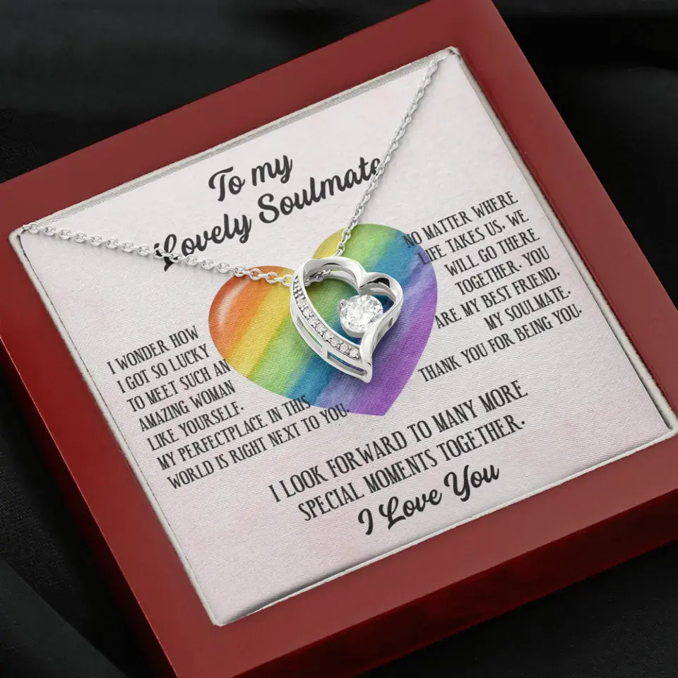 To My Lovely Soulmate I Love You Personalized Necklace - Image 32