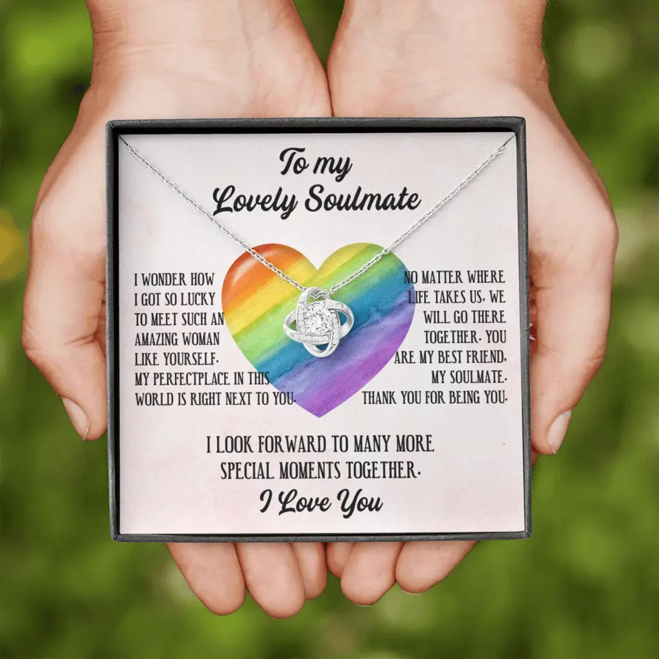 To My Lovely Soulmate I Love You Personalized Necklace - Image 4