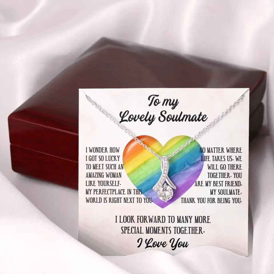 To My Lovely Soulmate I Love You Personalized Necklace - Image 43