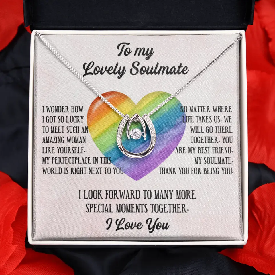 To My Lovely Soulmate I Love You Personalized Necklace - Image 49