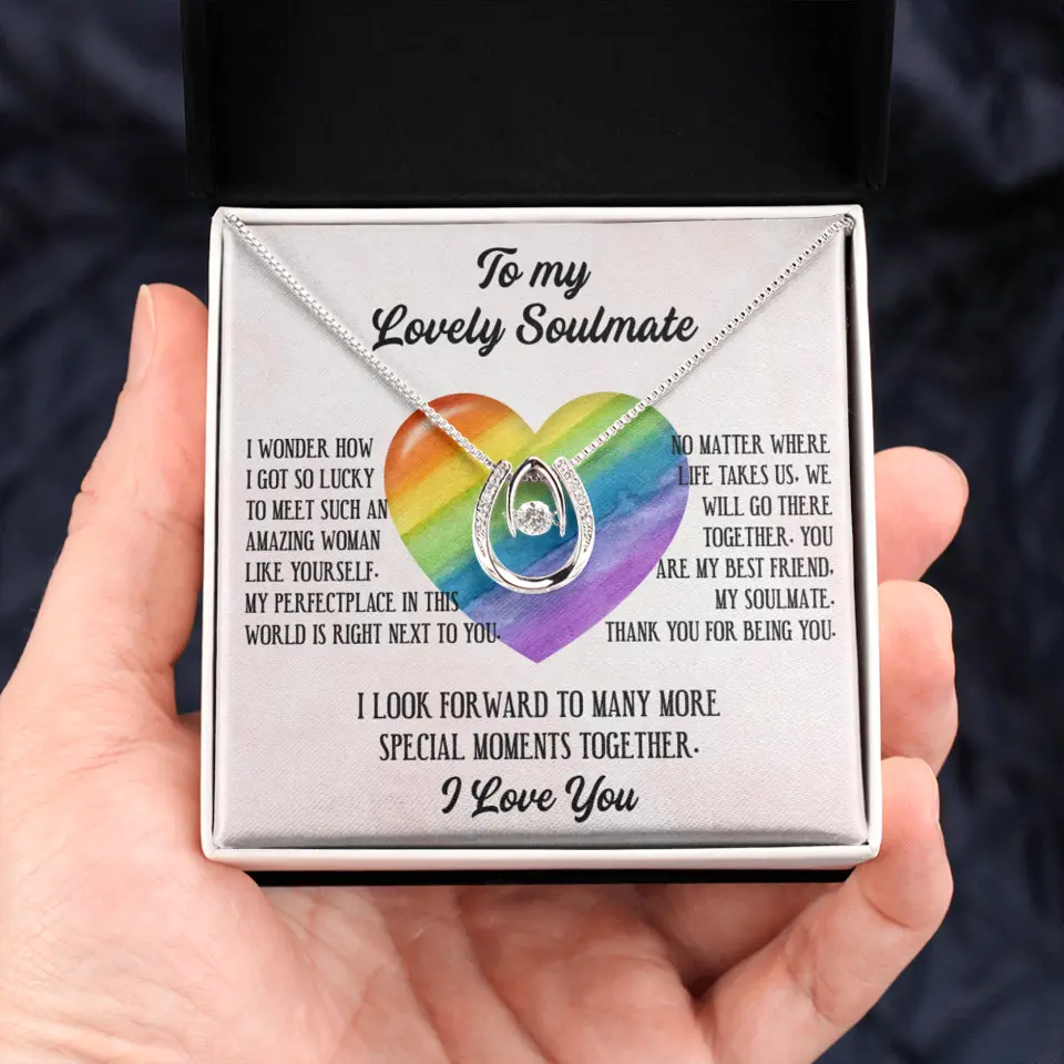 To My Lovely Soulmate I Love You Personalized Necklace - Image 50