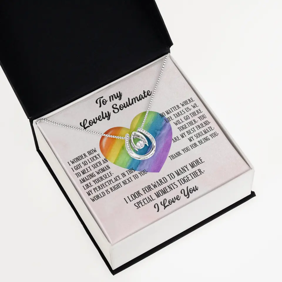 To My Lovely Soulmate I Love You Personalized Necklace - Image 51