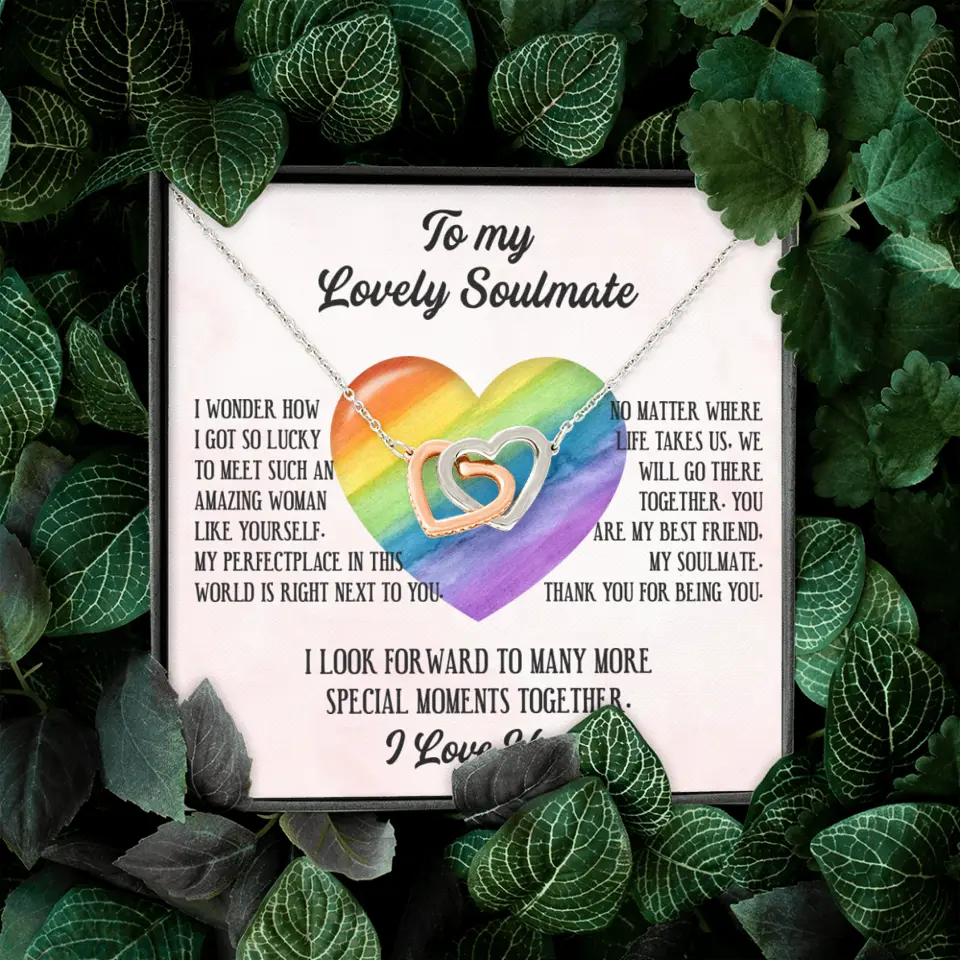 To My Lovely Soulmate I Love You Personalized Necklace - Image 66