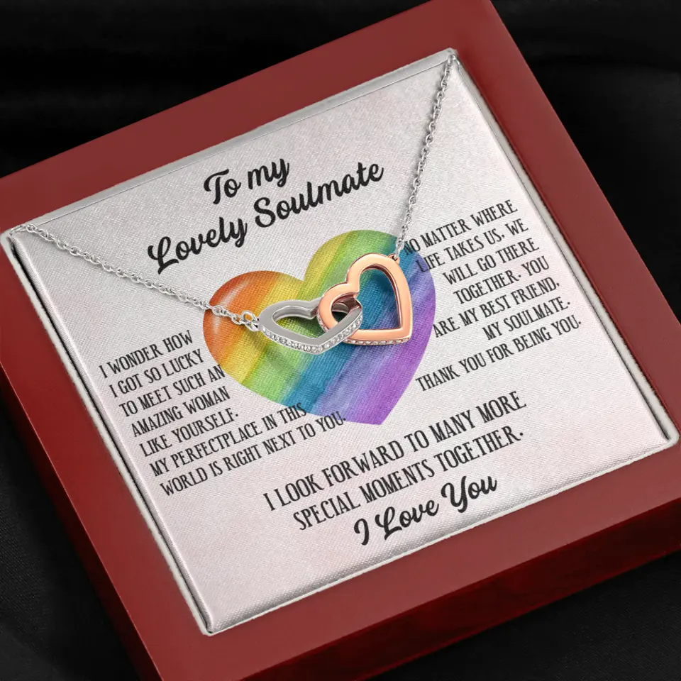 To My Lovely Soulmate I Love You Personalized Necklace - Image 67