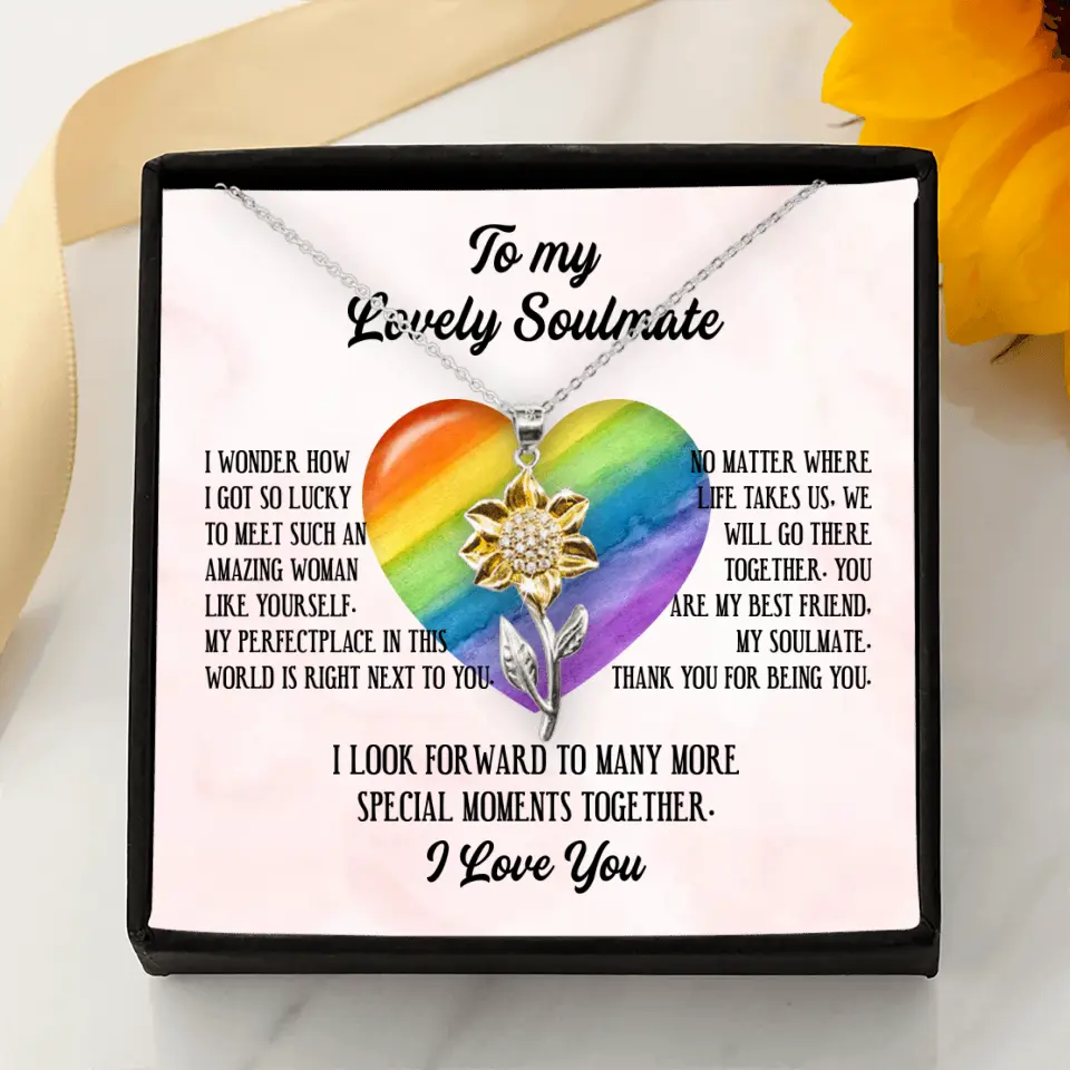 To My Lovely Soulmate I Love You Personalized Necklace - Image 72