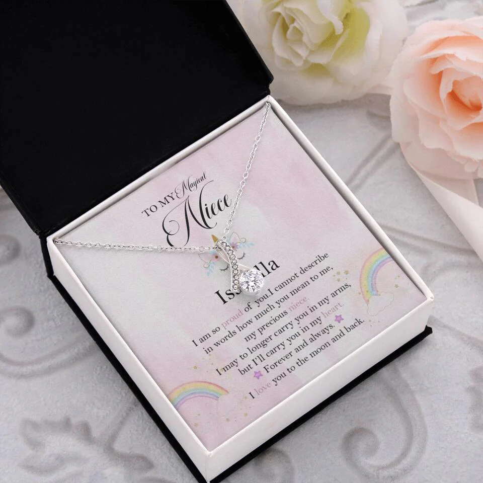 To My Magic Niece, I am so Proud of You - Personalized Necklace - Birthday Gift for Niece - Image 14
