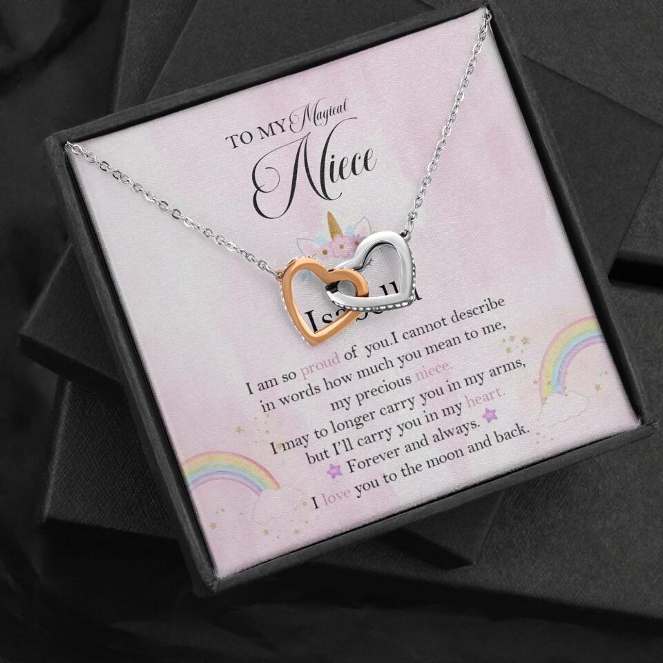 To My Magic Niece, I am so Proud of You - Personalized Necklace - Birthday Gift for Niece - Image 21