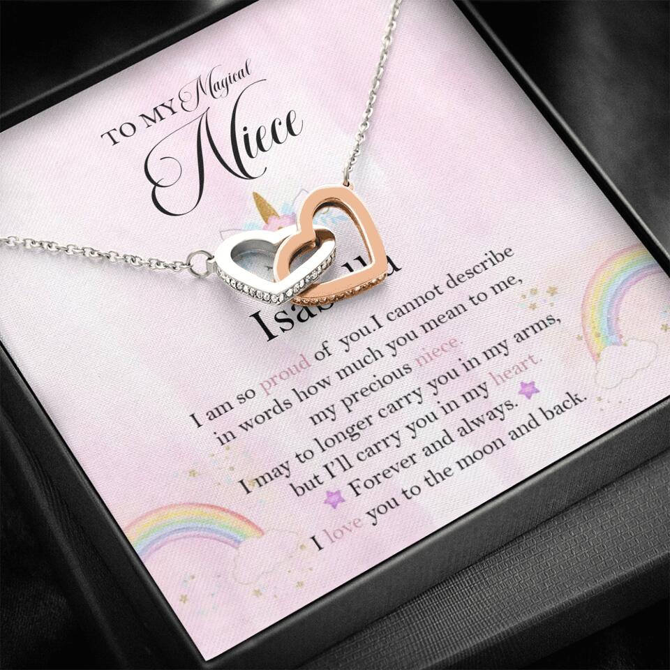 To My Magic Niece, I am so Proud of You - Personalized Necklace - Birthday Gift for Niece - Image 22