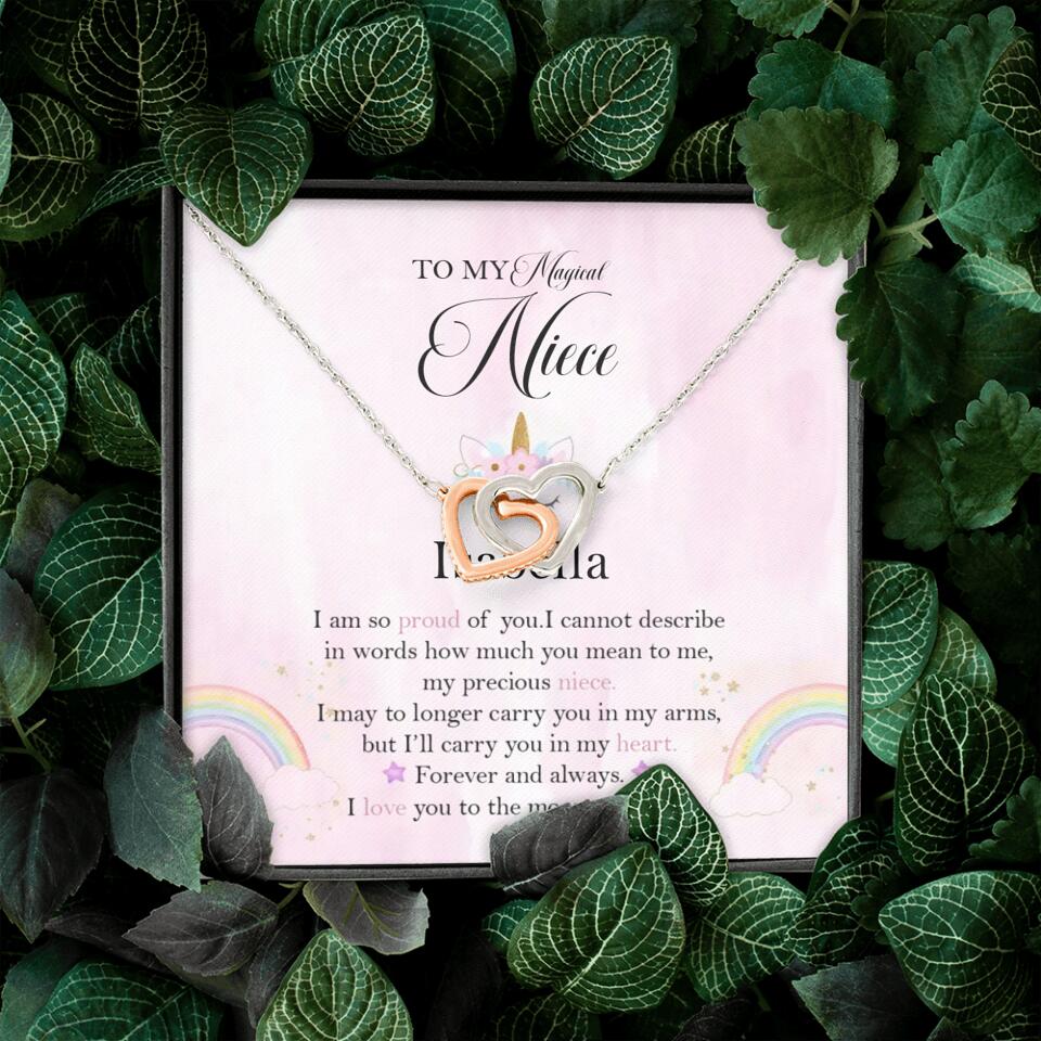 To My Magic Niece, I am so Proud of You - Personalized Necklace - Birthday Gift for Niece - Image 23