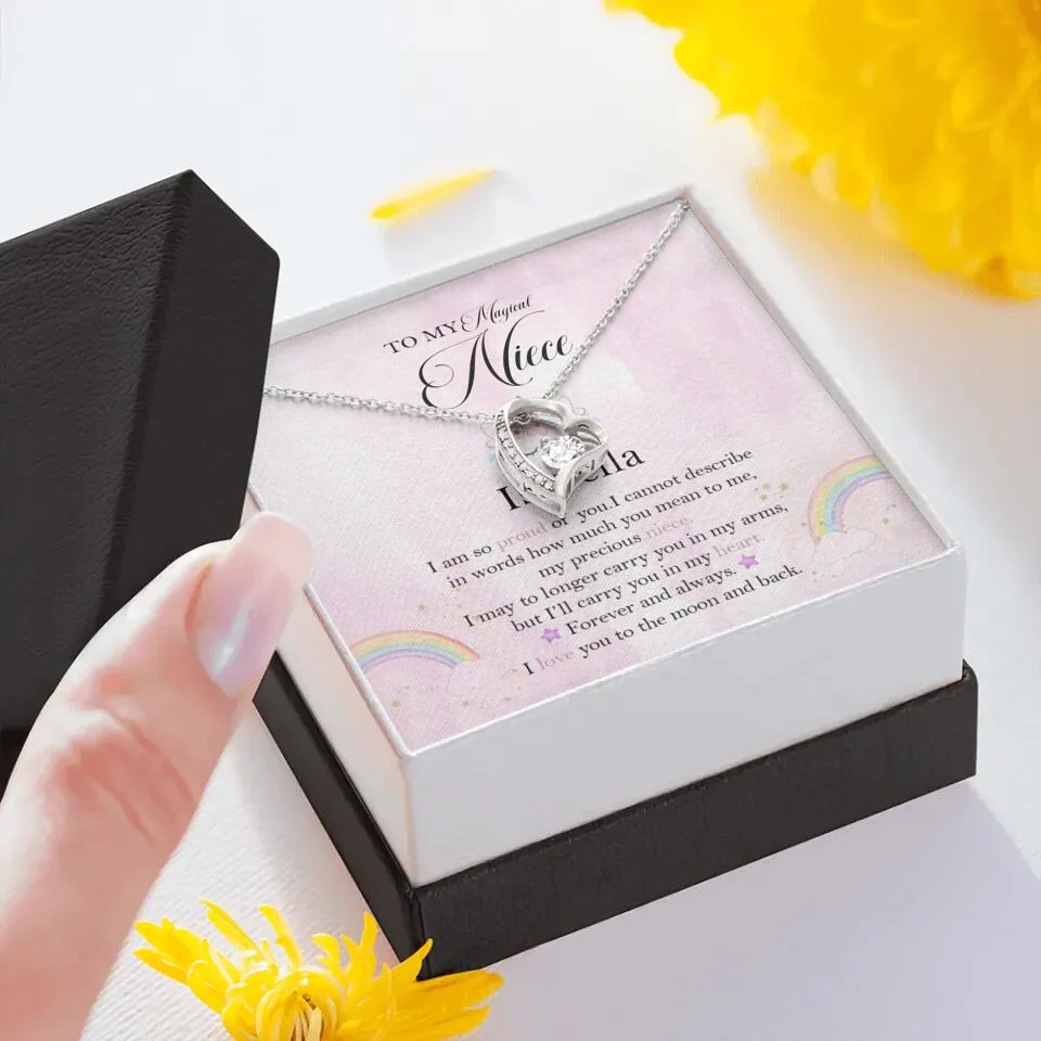 To My Magic Niece, I am so Proud of You - Personalized Necklace - Birthday Gift for Niece - Image 32