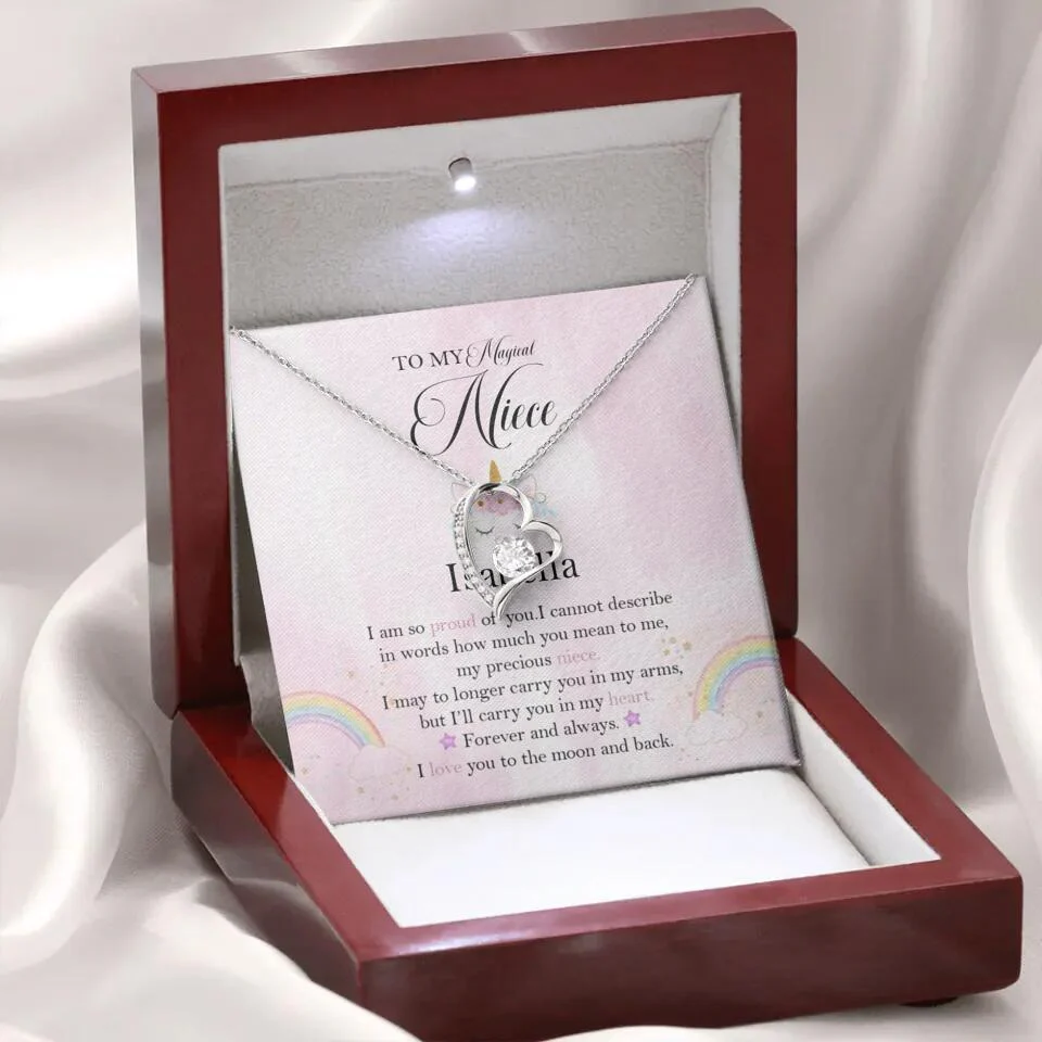 To My Magic Niece, I am so Proud of You - Personalized Necklace - Birthday Gift for Niece - Image 39
