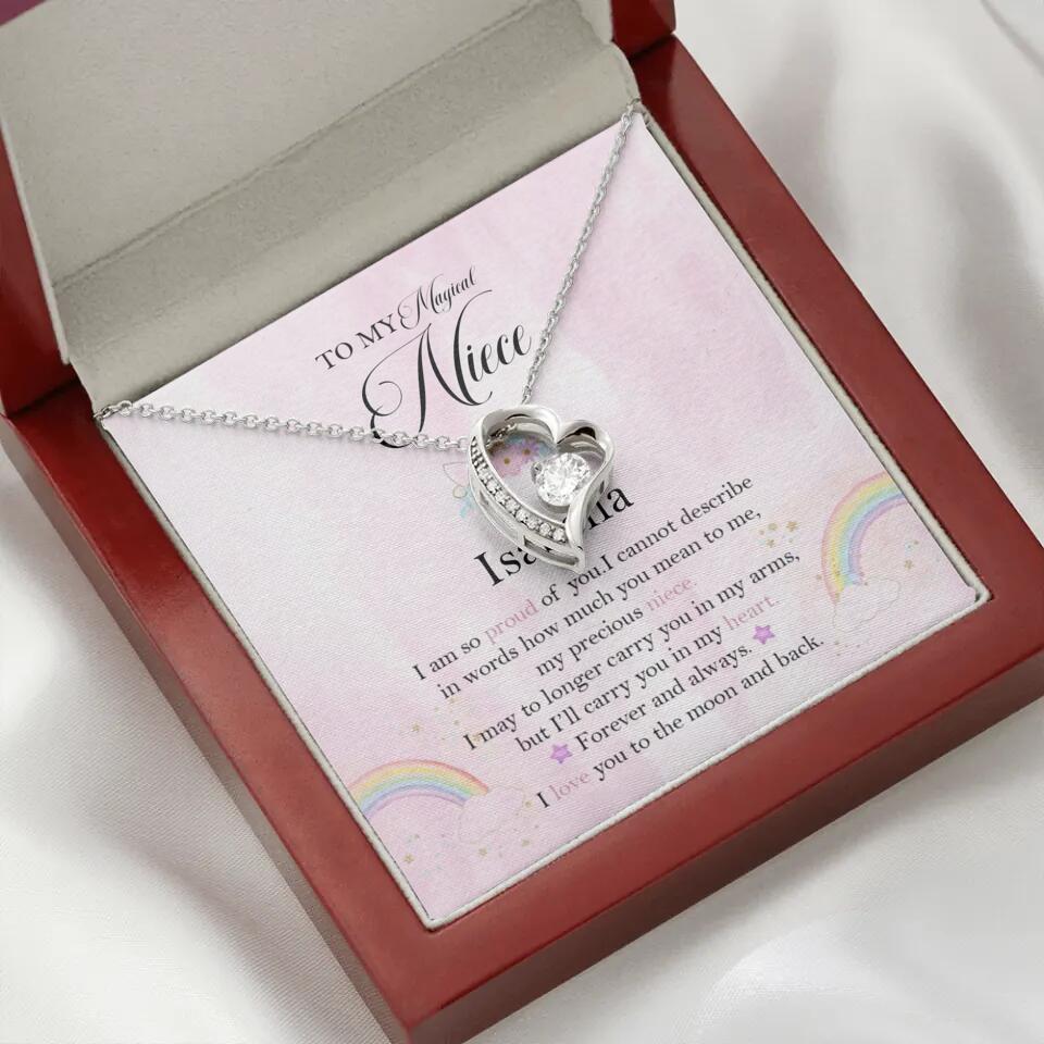 To My Magic Niece, I am so Proud of You - Personalized Necklace - Birthday Gift for Niece - Image 40