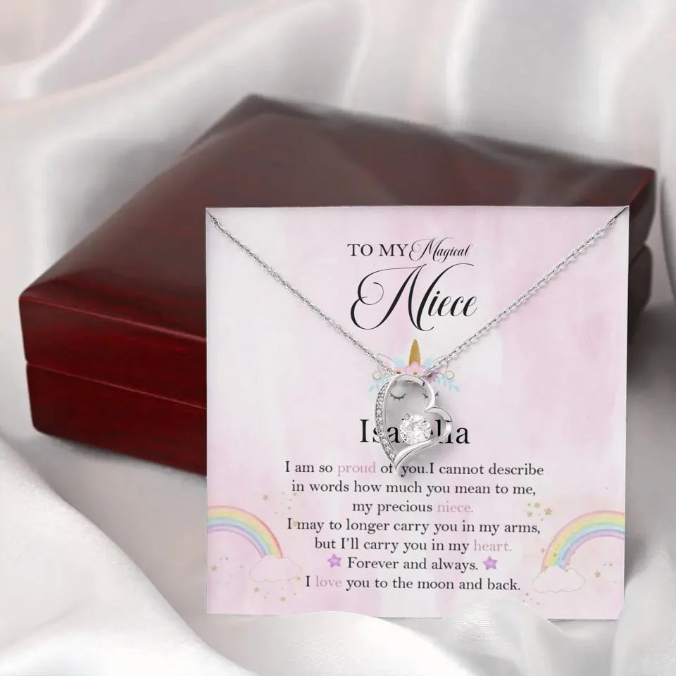 To My Magic Niece, I am so Proud of You - Personalized Necklace - Birthday Gift for Niece - Image 41