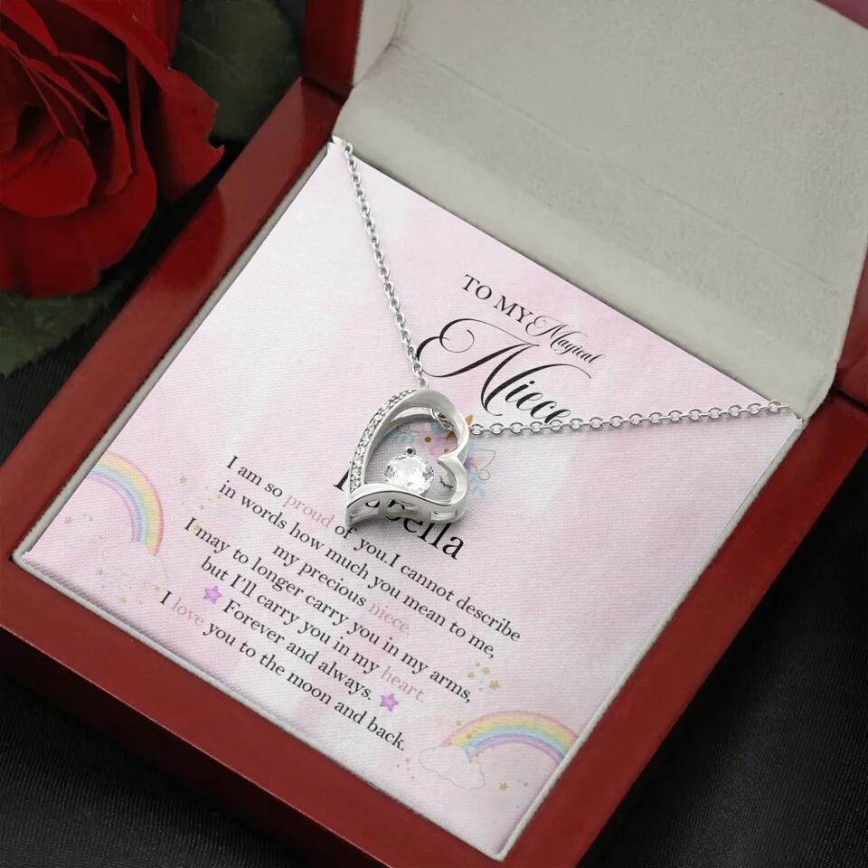 To My Magic Niece, I am so Proud of You - Personalized Necklace - Birthday Gift for Niece - Image 42