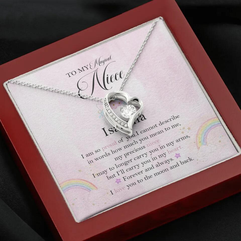 To My Magic Niece, I am so Proud of You - Personalized Necklace - Birthday Gift for Niece - Image 44