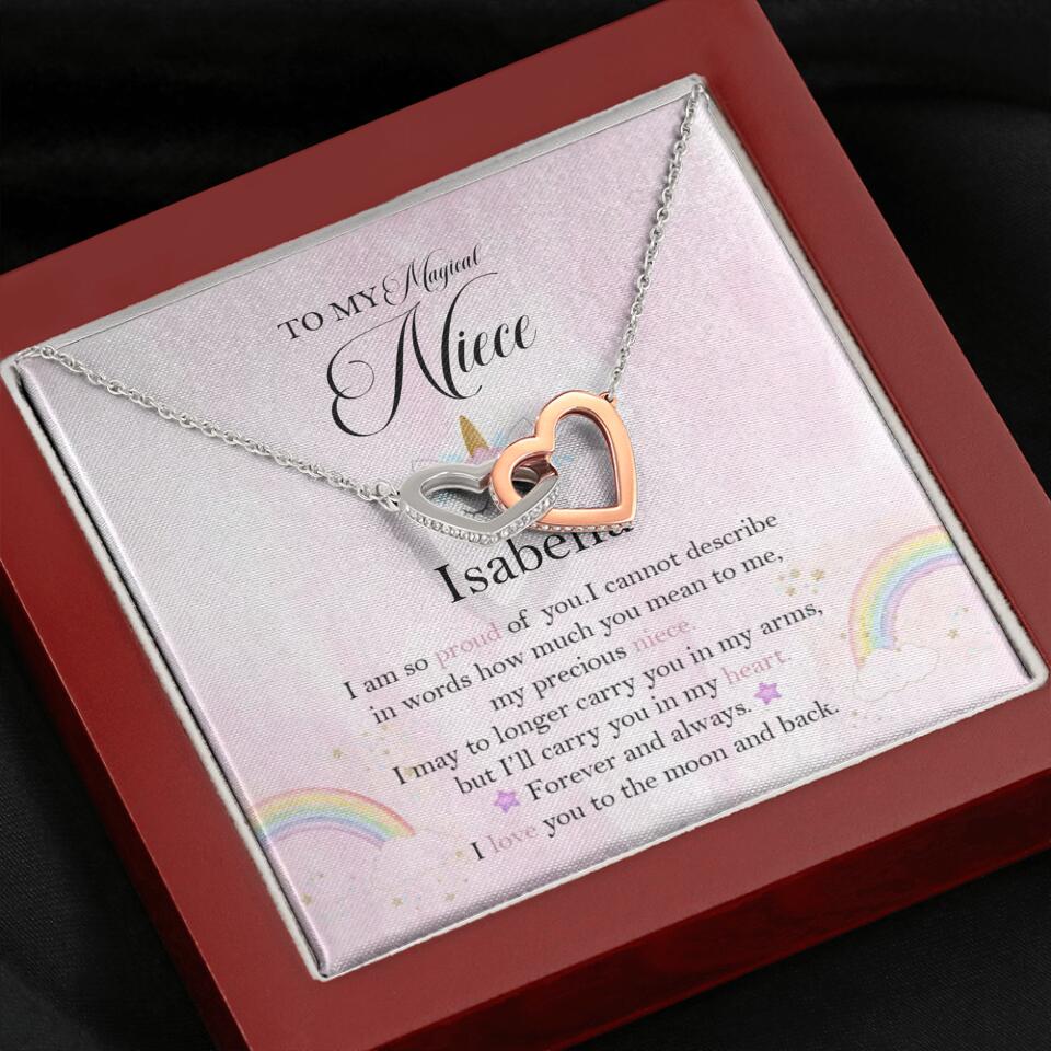 To My Magic Niece, I am so Proud of You - Personalized Necklace - Birthday Gift for Niece - Image 45