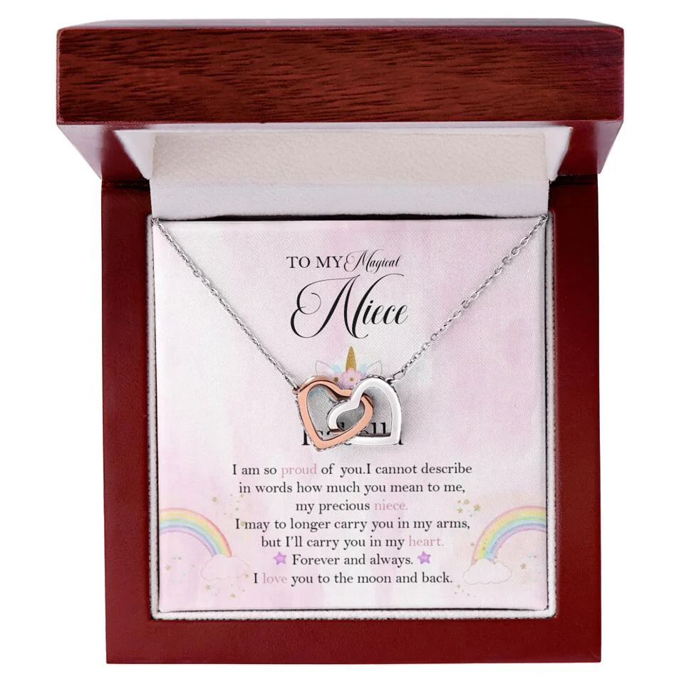 To My Magic Niece, I am so Proud of You - Personalized Necklace - Birthday Gift for Niece - Image 46