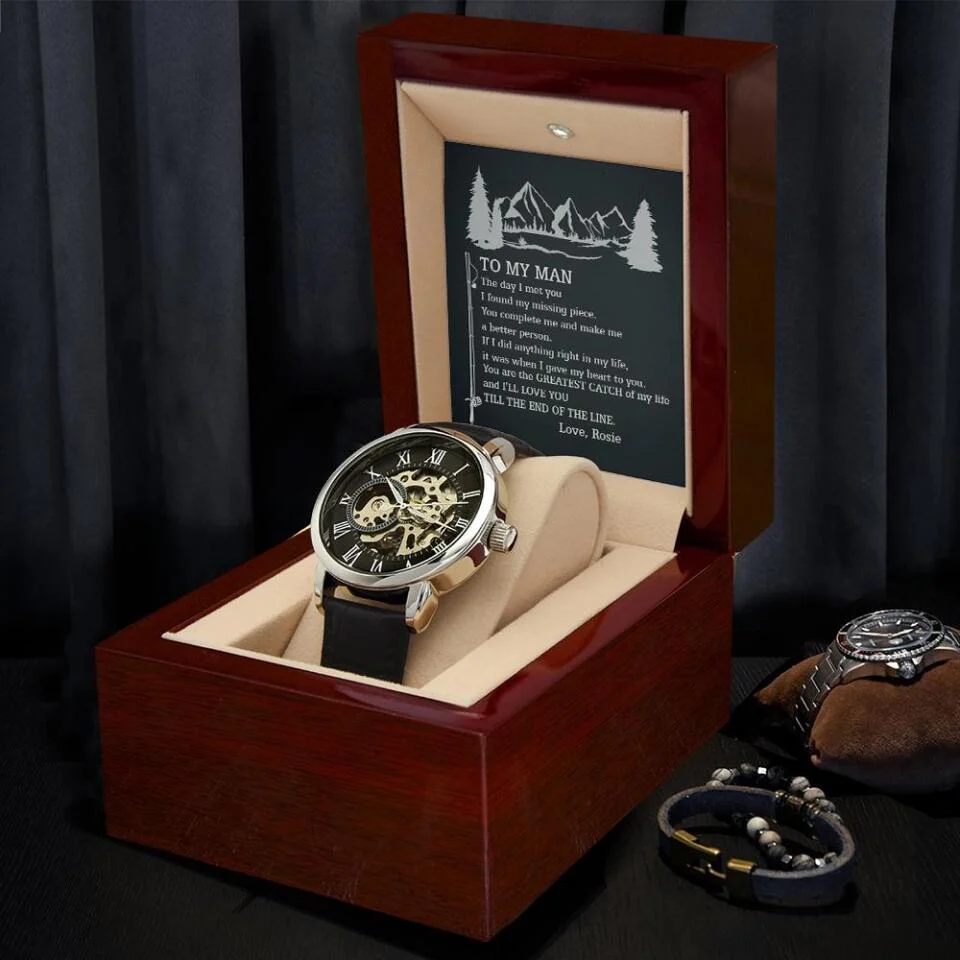 To My Man the Day I Met You From Love Personalized Watch - Image 2