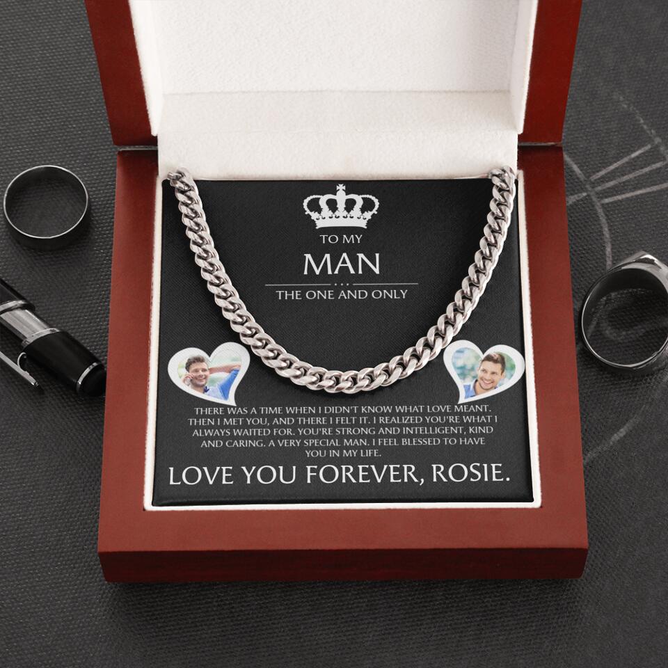 To My Man The One and The Only Personalized Cuban Chain - Image 10