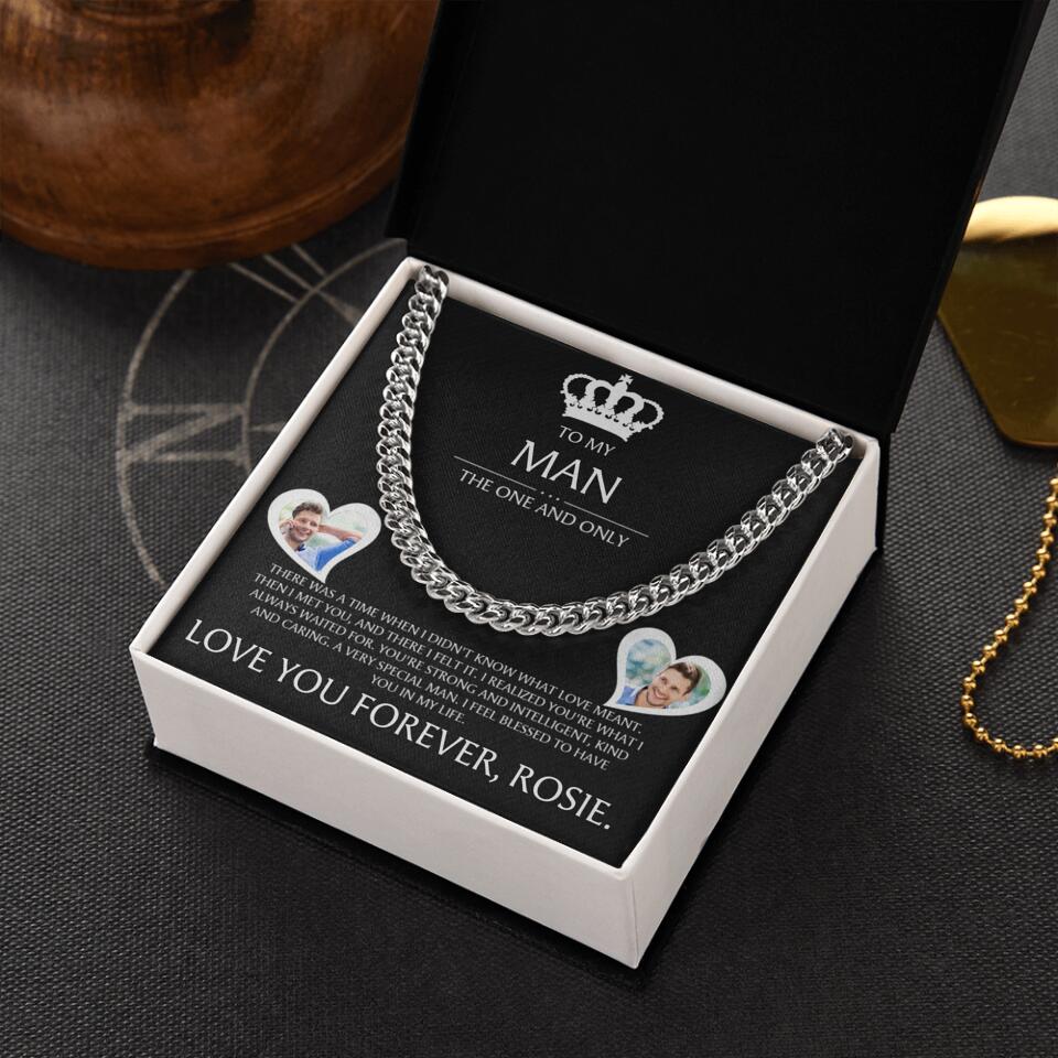 To My Man The One and The Only Personalized Cuban Chain - Image 4