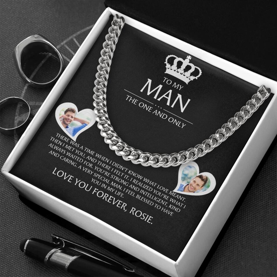 To My Man The One and The Only Personalized Cuban Chain - Image 7