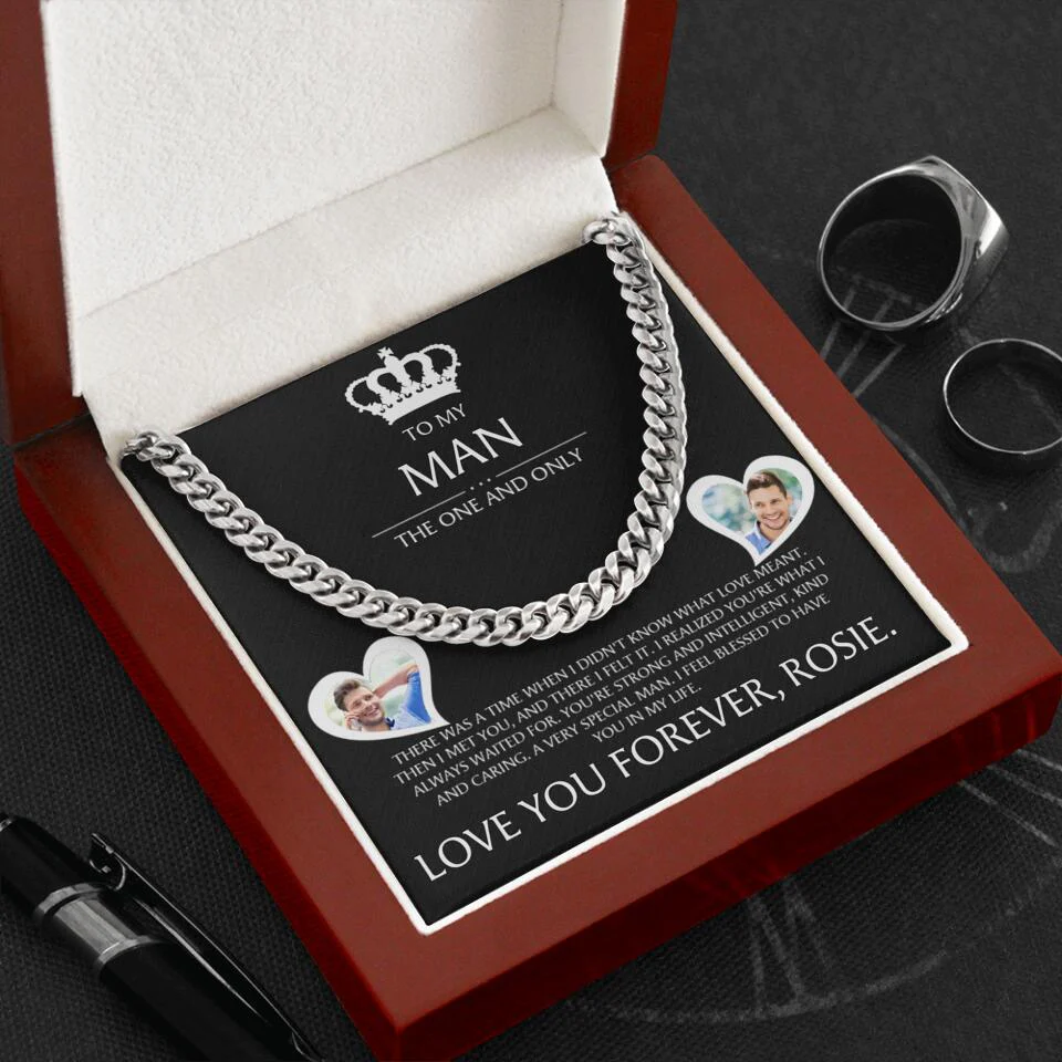 To My Man The One and The Only Personalized Cuban Chain - Image 9
