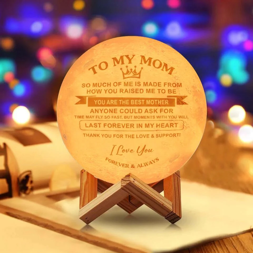 To My Mom Message Moon Lamp - Image 4