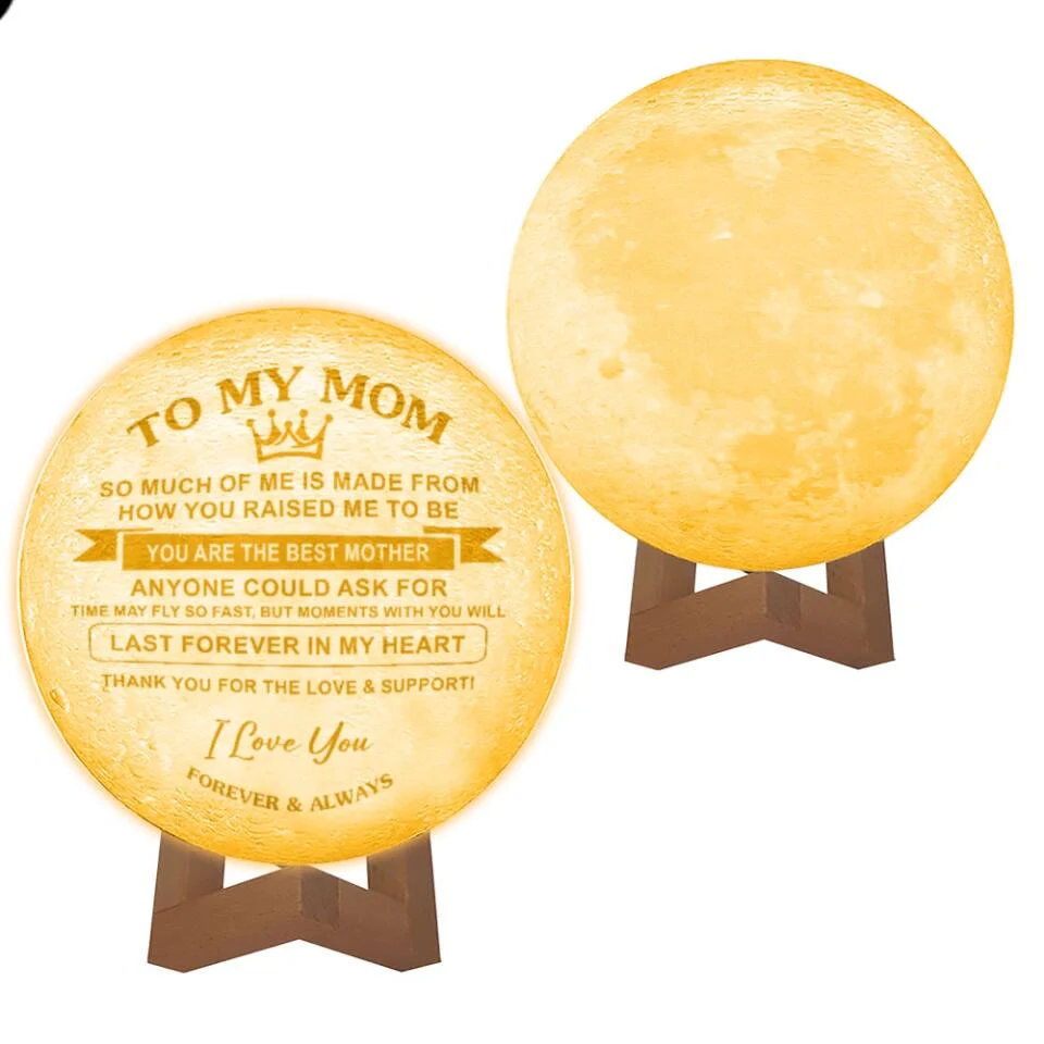 To My Mom Message Moon Lamp - Image 5
