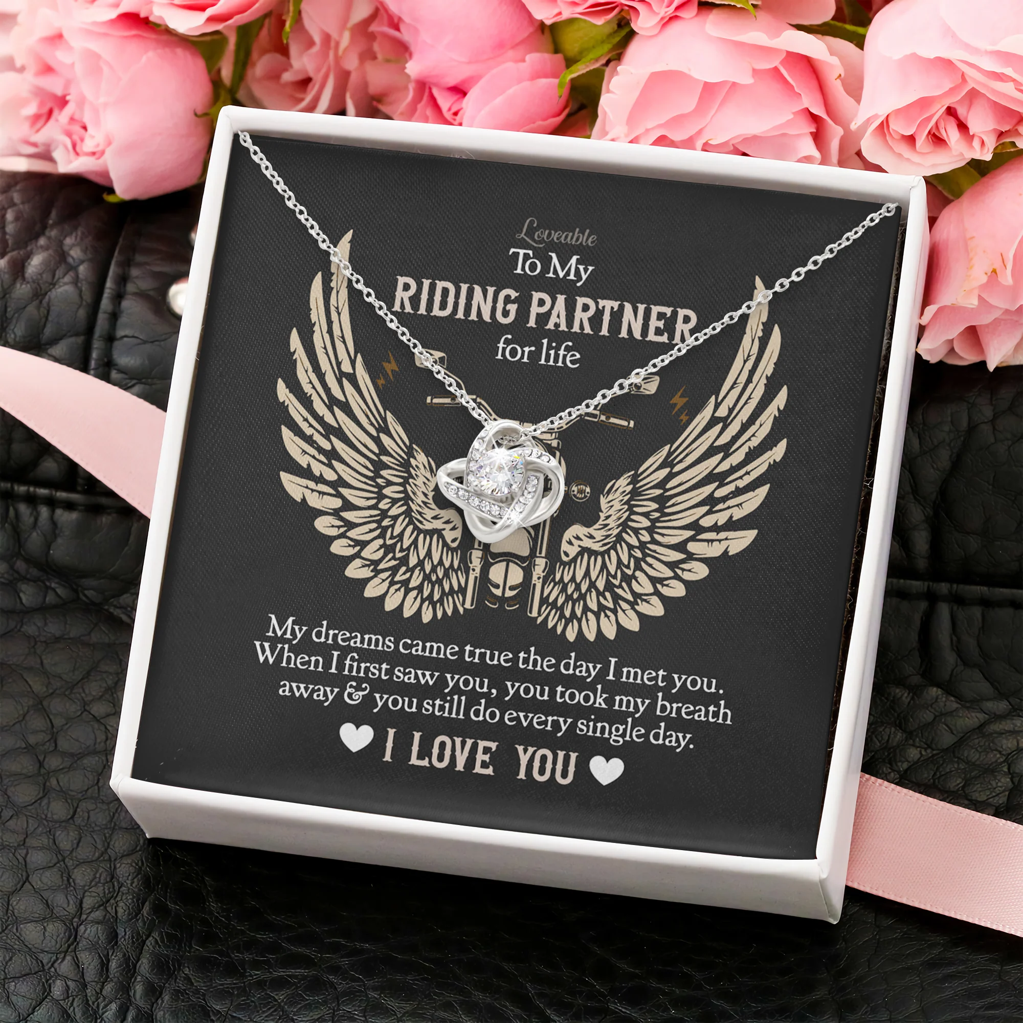 To my Riding Partner for Life Personalized Necklace - Image 2