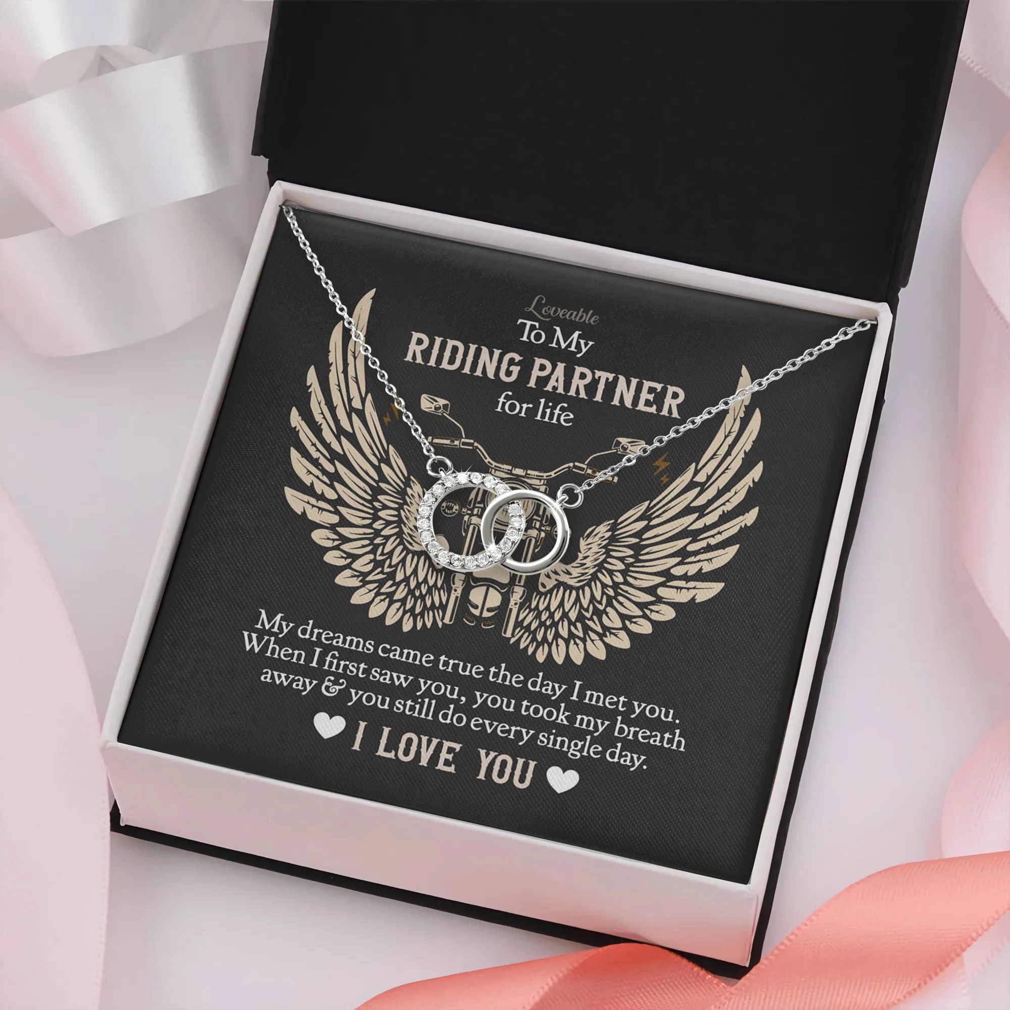 To my Riding Partner for Life Personalized Necklace - Image 3