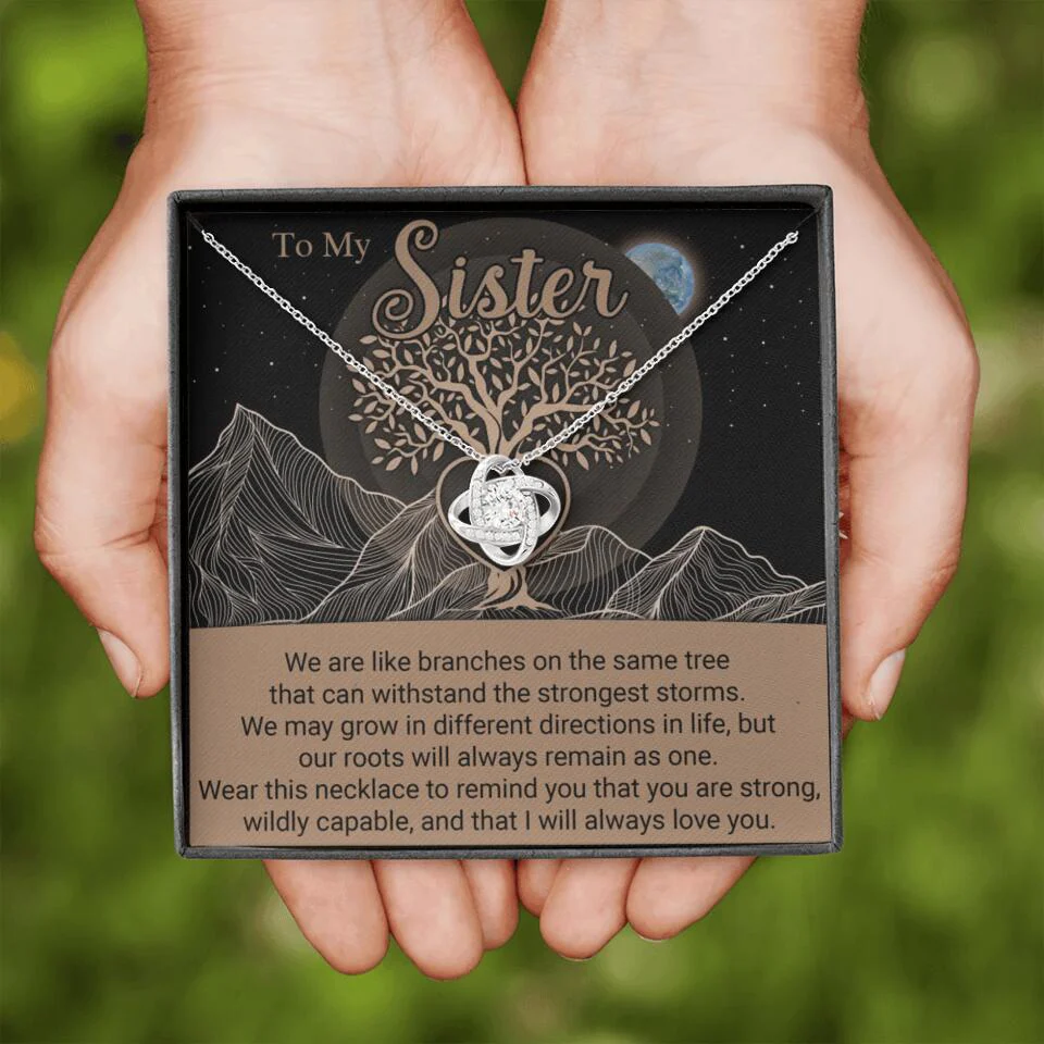 To My Sister/Sister-in-law We Are Like Branches On The Same Tree - Personalized Necklace - Gift For Her On Anniversaries - Image 5