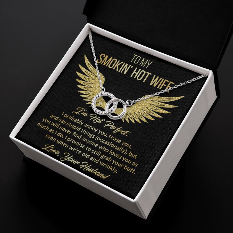 Personalized Valentine Gifts - To My Smokin' Hot Wife Custom Necklace Best Apology Gifts For Wife - Image 12