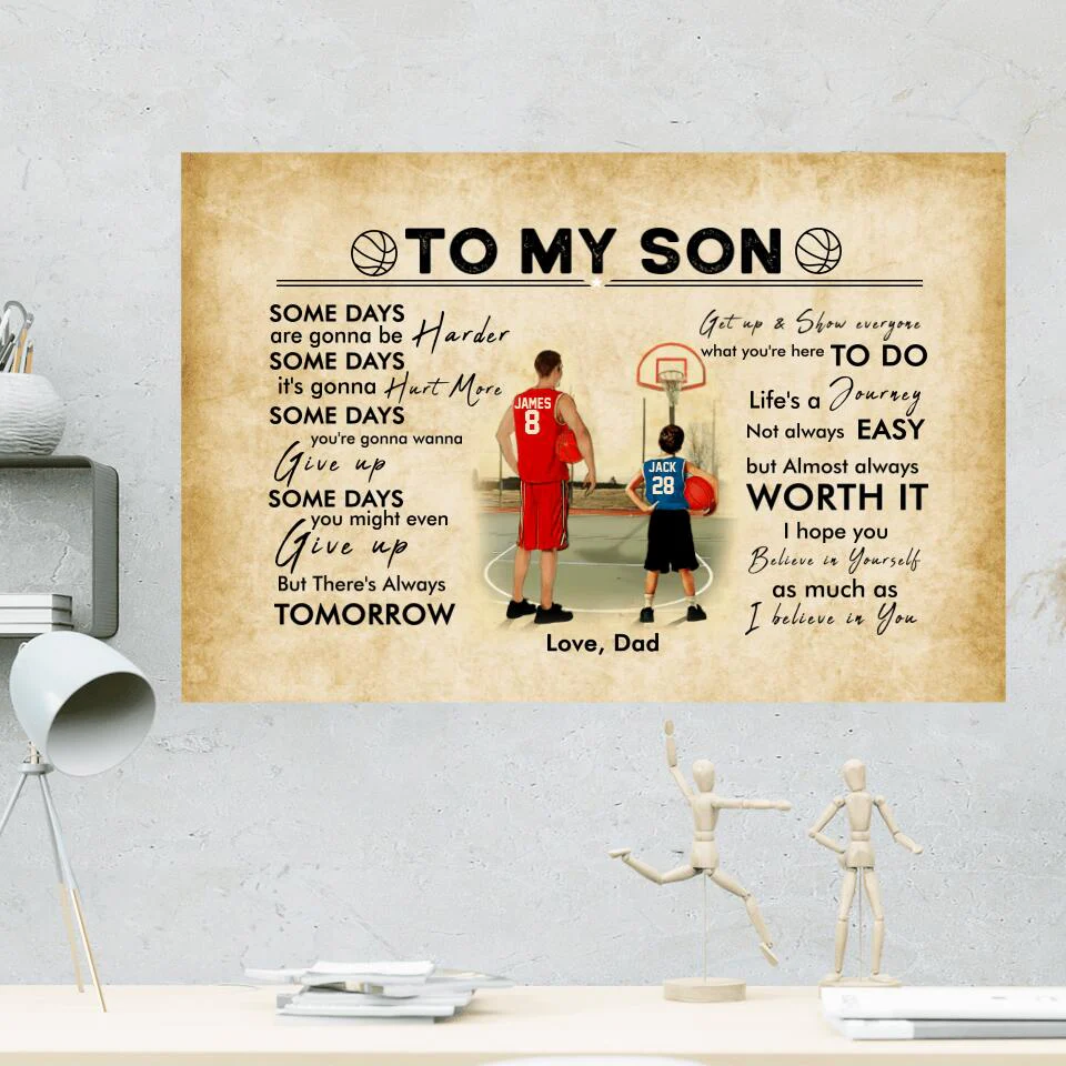 To My Son I Believe In You Custom Canvas Poster Birthday Gift For Son - Image 2