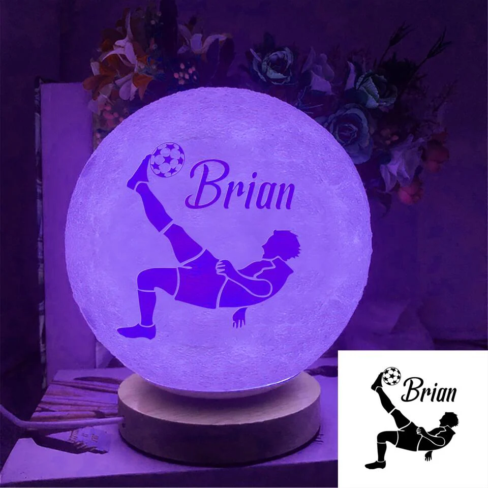 To My Son I Want You to Believe Deep in Your Heart Moon Lamp - Image 6
