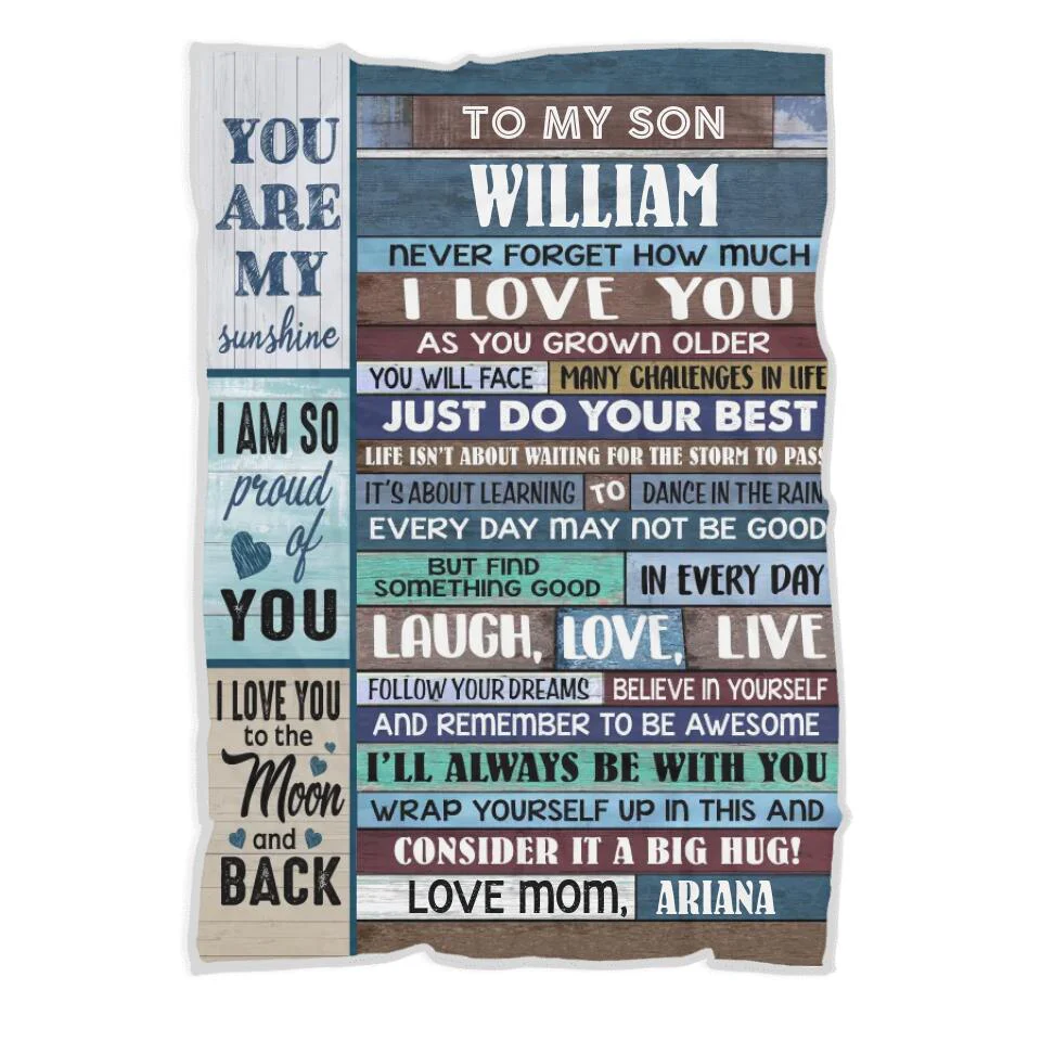 To My Son - Never Forget How Much I Love You - Graduation, Birthday Gift from Parents to Adult Son - Image 2