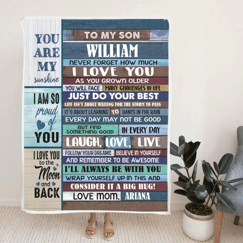 To My Son - Never Forget How Much I Love You - Graduation, Birthday Gift from Parents to Adult Son - Image 4