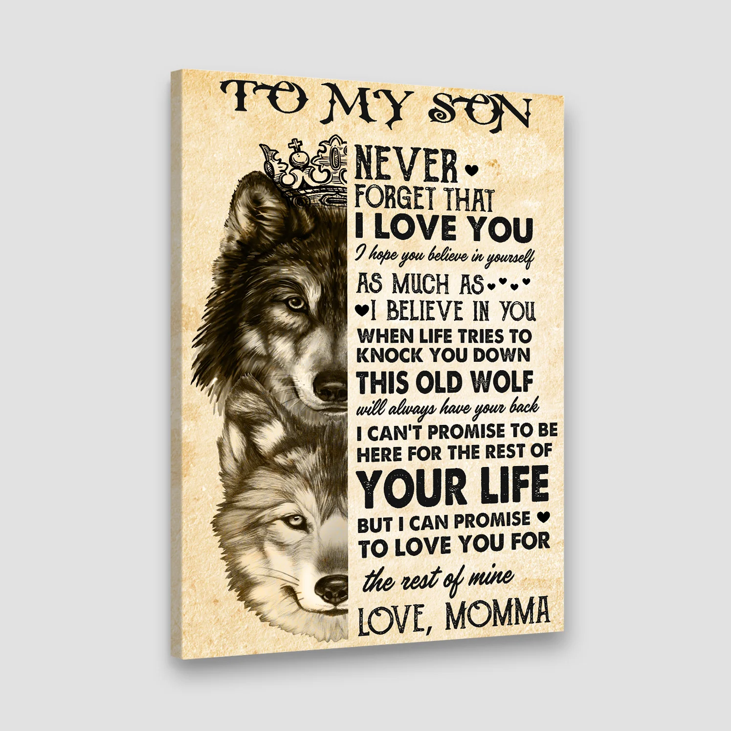 To My Son Never Forget That I Love You - Canvas/Poster - Birthday, Graduation Gifts for Adult Son - Son Gift from Mom - Image 2