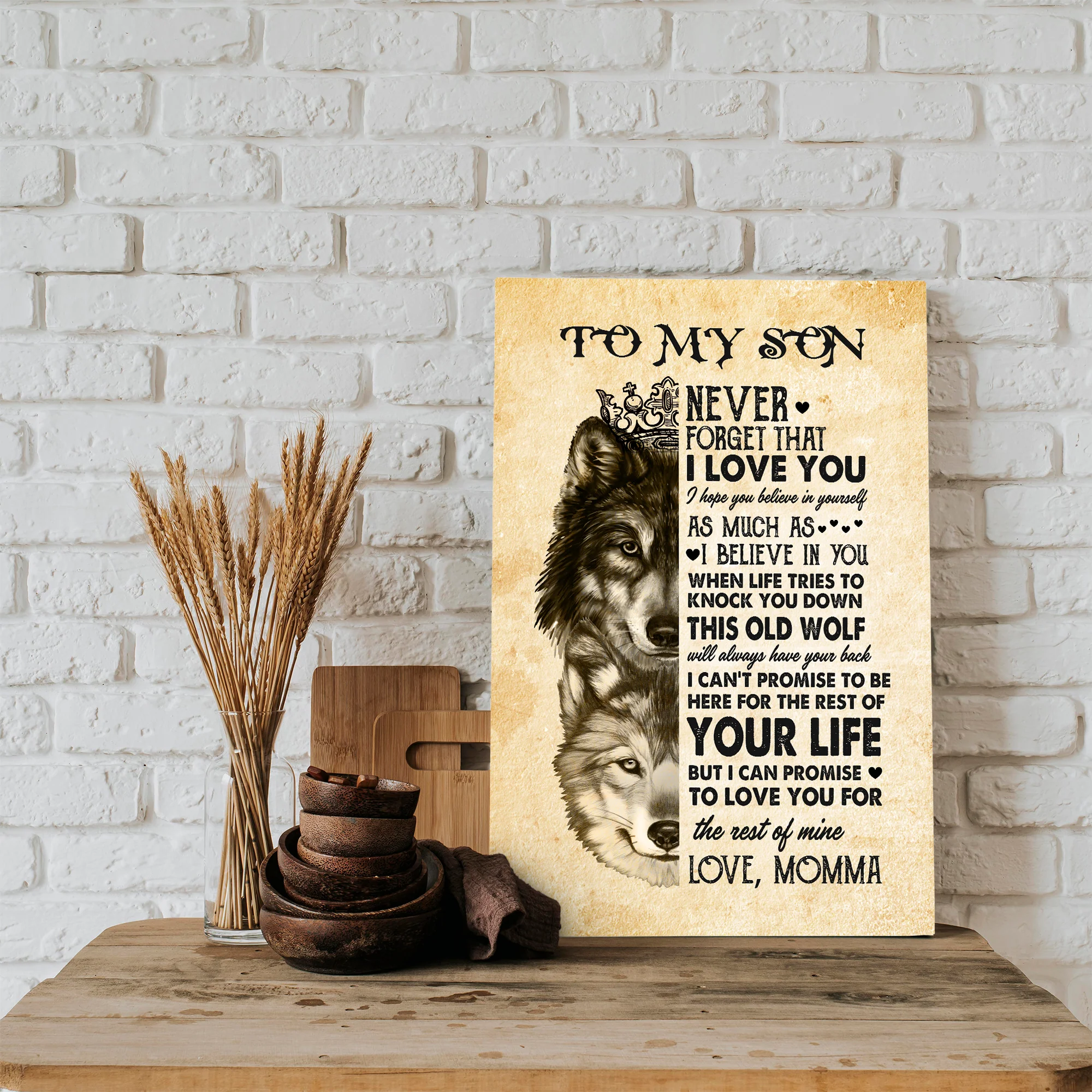 To My Son Never Forget That I Love You - Canvas/Poster - Birthday, Graduation Gifts for Adult Son - Son Gift from Mom - Image 3