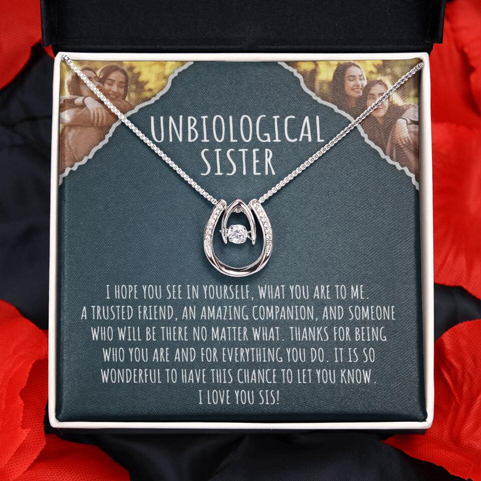 To My Unbiological Sister, I Hope You See In Yourself - Personalized Necklace - Gift For Sister or Friend - Image 32