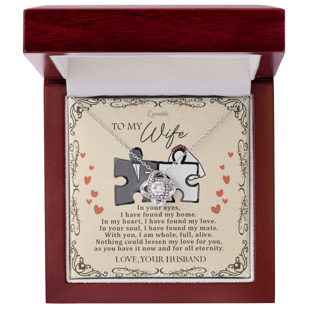 To My Wife I Have Found My Home Necklace - Image 4
