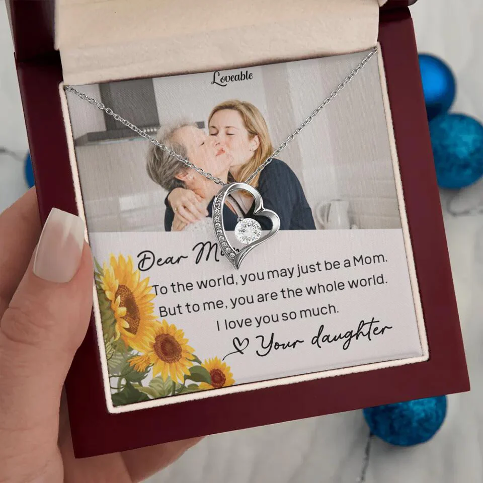 To The World You May Just Be A Mom - Personalized Necklace Jewelry - Mother's Day Gifts - Image 11
