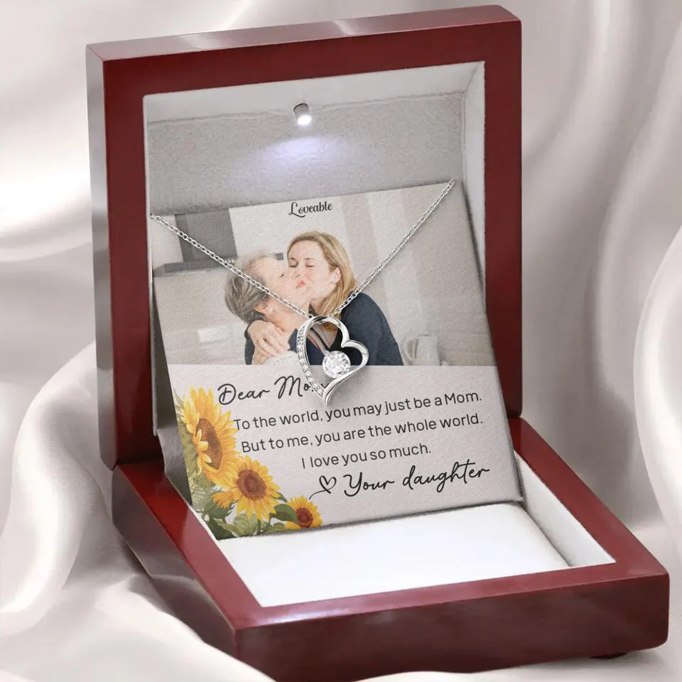 To The World You May Just Be A Mom - Personalized Necklace Jewelry - Mother's Day Gifts - Image 14