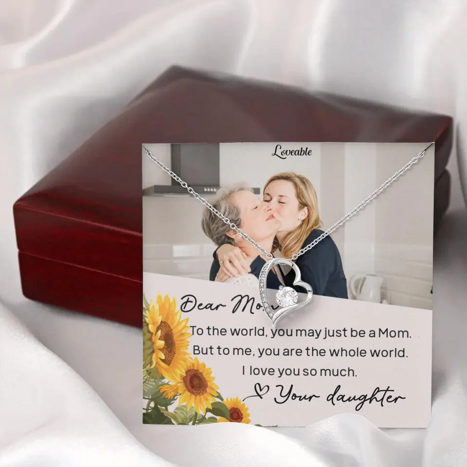 To The World You May Just Be A Mom - Personalized Necklace Jewelry - Mother's Day Gifts - Image 16