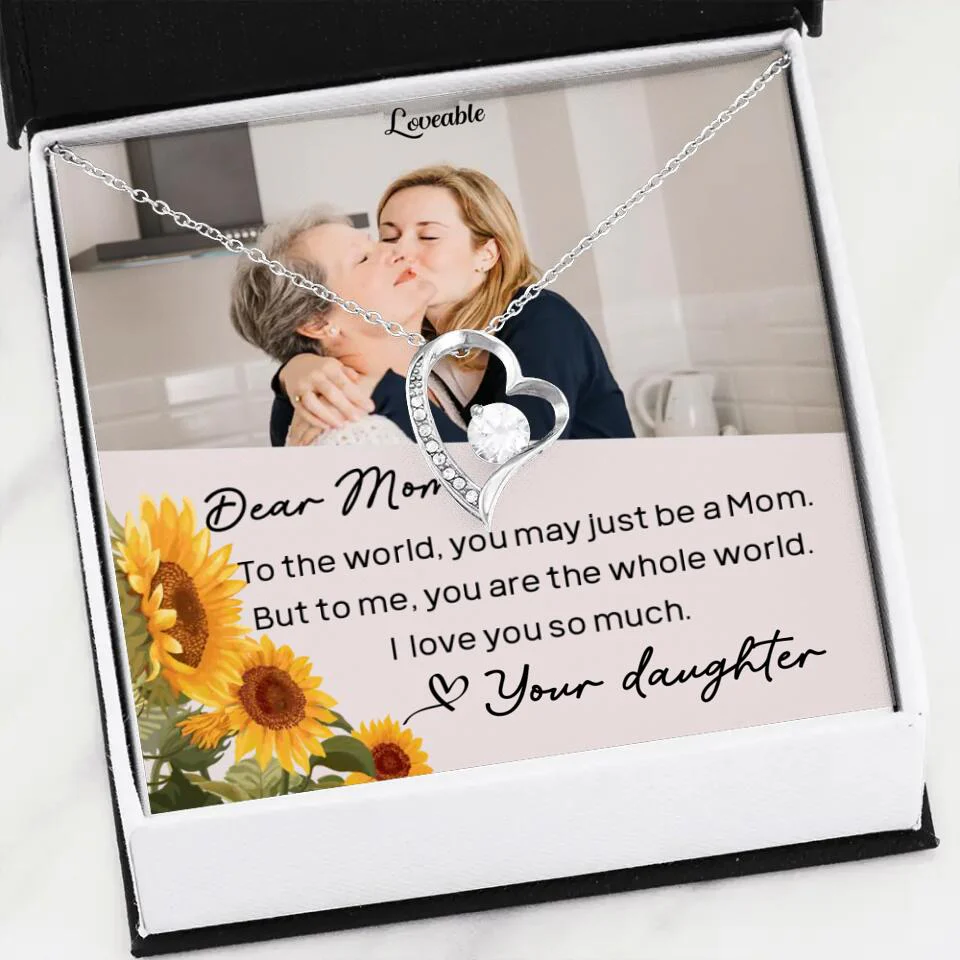 To The World You May Just Be A Mom - Personalized Necklace Jewelry - Mother's Day Gifts - Image 8