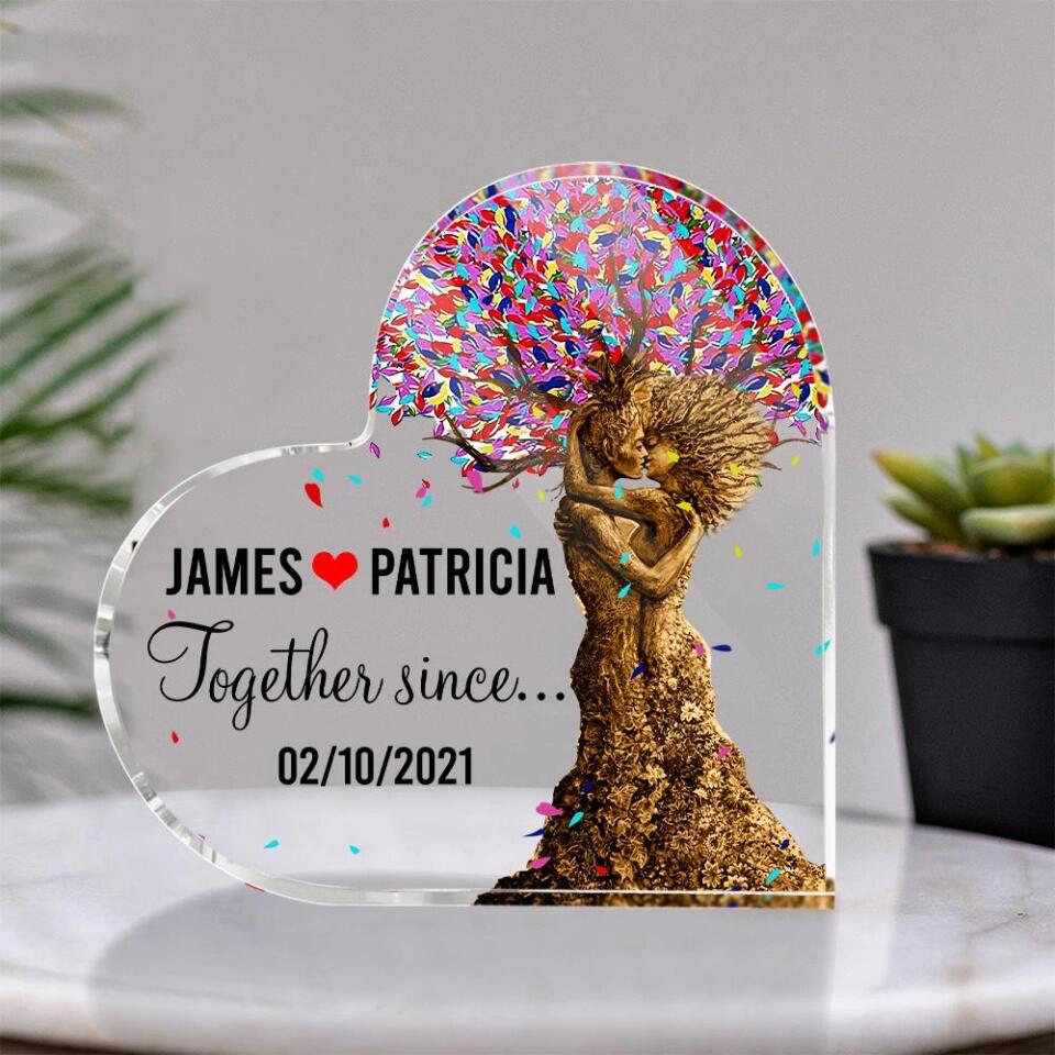 Together Since Custom Acrylic Plaque Anniversary Gift For Couples - Image 5